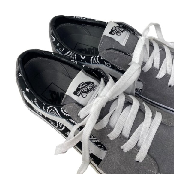 VANS Sk8-Low Shoe Suede Casual Paisley Gray Sneakers For Women Skate VN0A5KXDBGJ - Picture 6 of 10